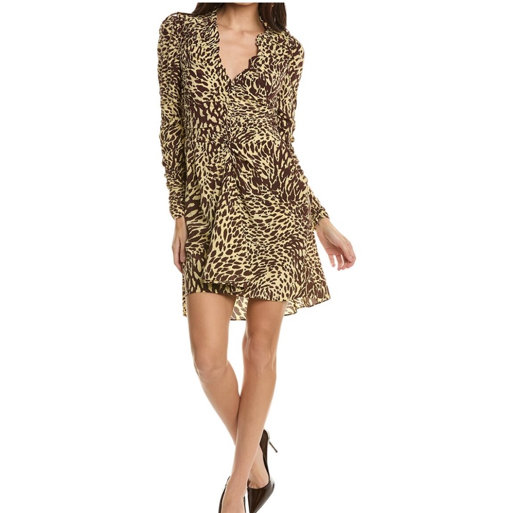 AlC dress long sleeve leopard size 4 NWT